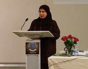 "منية البلطي"، رئيس قسم النساء، بالمجلس الإسلامي الدانمركي