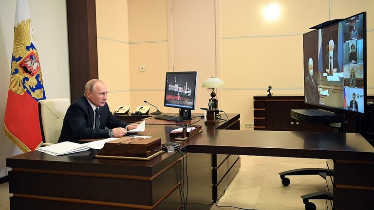 فلاديمير بوتين، رئيس روسيا الاتحادية، صورة من موقع "آر تي" الروسي