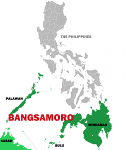 "بانجسامورو" هو الكيان السياسي الجديد بجنوب البلاد وفقاً لاتفاقية السلام الموقعة بين جبهة تحرير مورو الإسلامية وحكومة مانيلا في الشمال.
