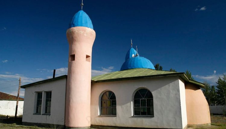 أحد المساجد في جمهورية منغوليا.