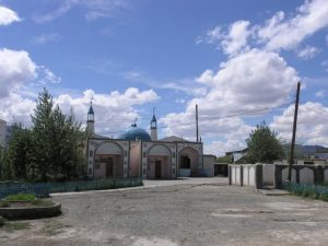 مسجد قرية أولغي بمنغوليا.