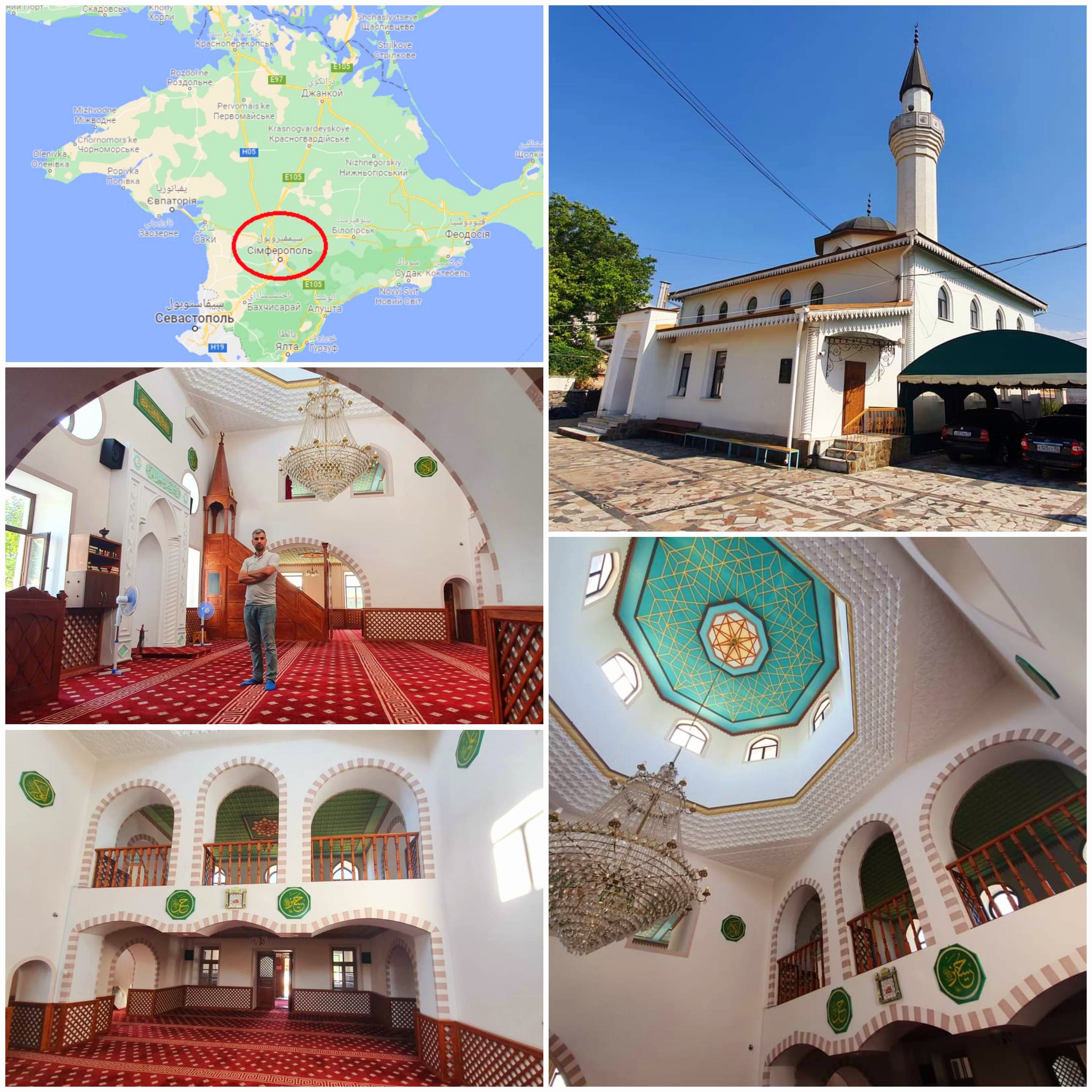 يقع المسجد الجامع أو الجامع الكبير في وسط عاصمة القرم