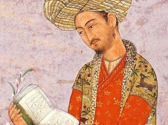 لوحة تصور السلطان ظهير الدين محمد بابر مؤسس ما يُعرف بسلطنة المغول الهندية أو سلالة مغول الهند التيمورية المسلمة.