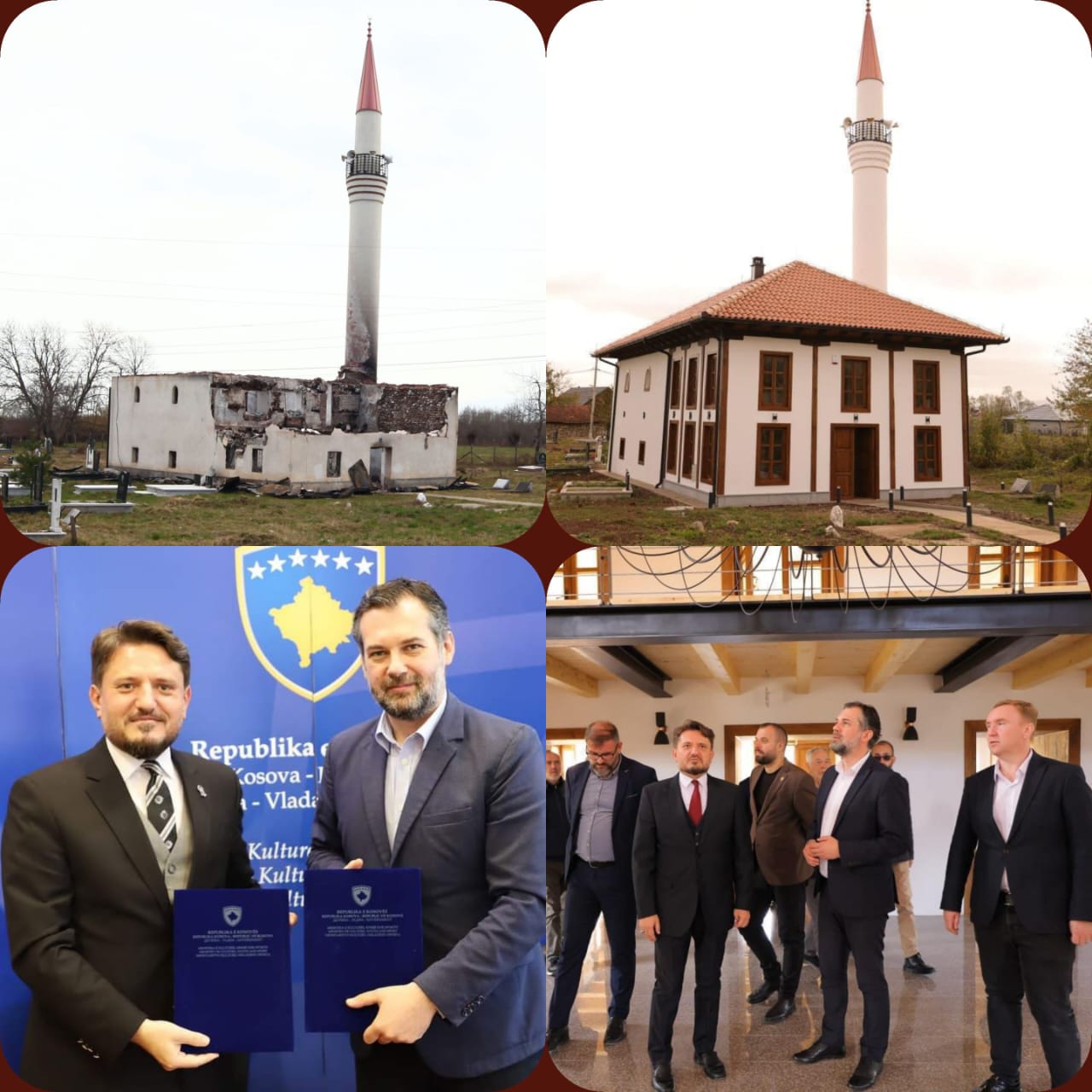 تمويل مشروع ترميم “جامع درانووس” يعد أولى ثمرات التعاون بين المشيخة الإسلامية ووزارة الثقافة الكوسوفية بعد أن تم توقيع اتفاقية تعاون بينهما عام 2022