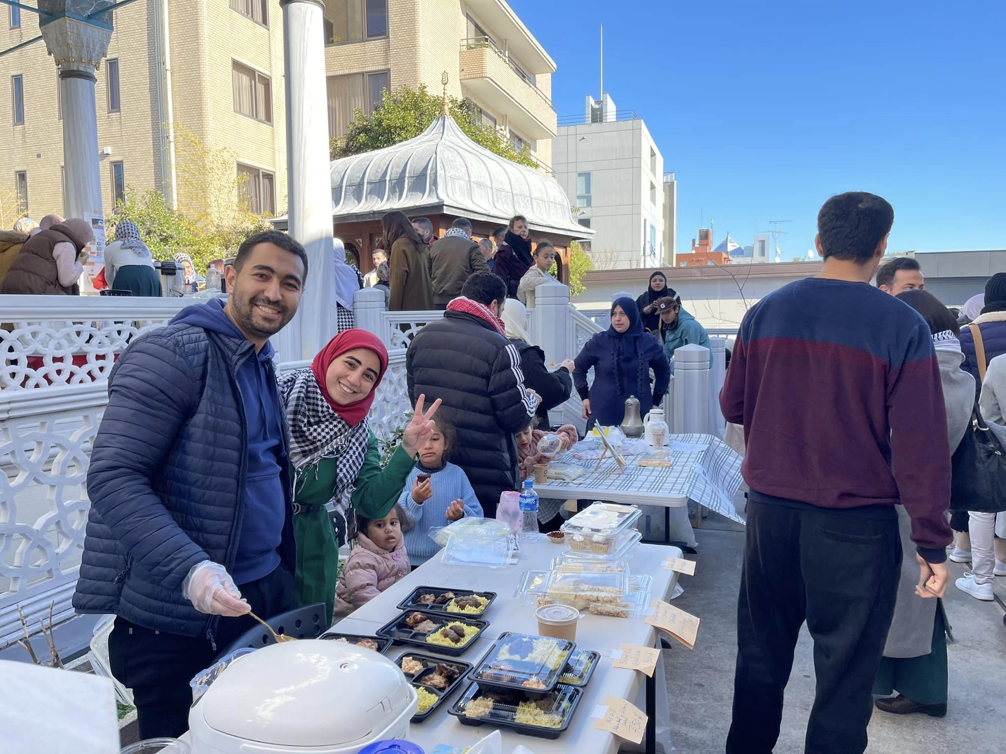 "يوم فلسطين الثاني" بازار خيري لدعم فلسطين نظمه المركز الاسلامي في اليابان بالتعاون مع مسجد طوكيو