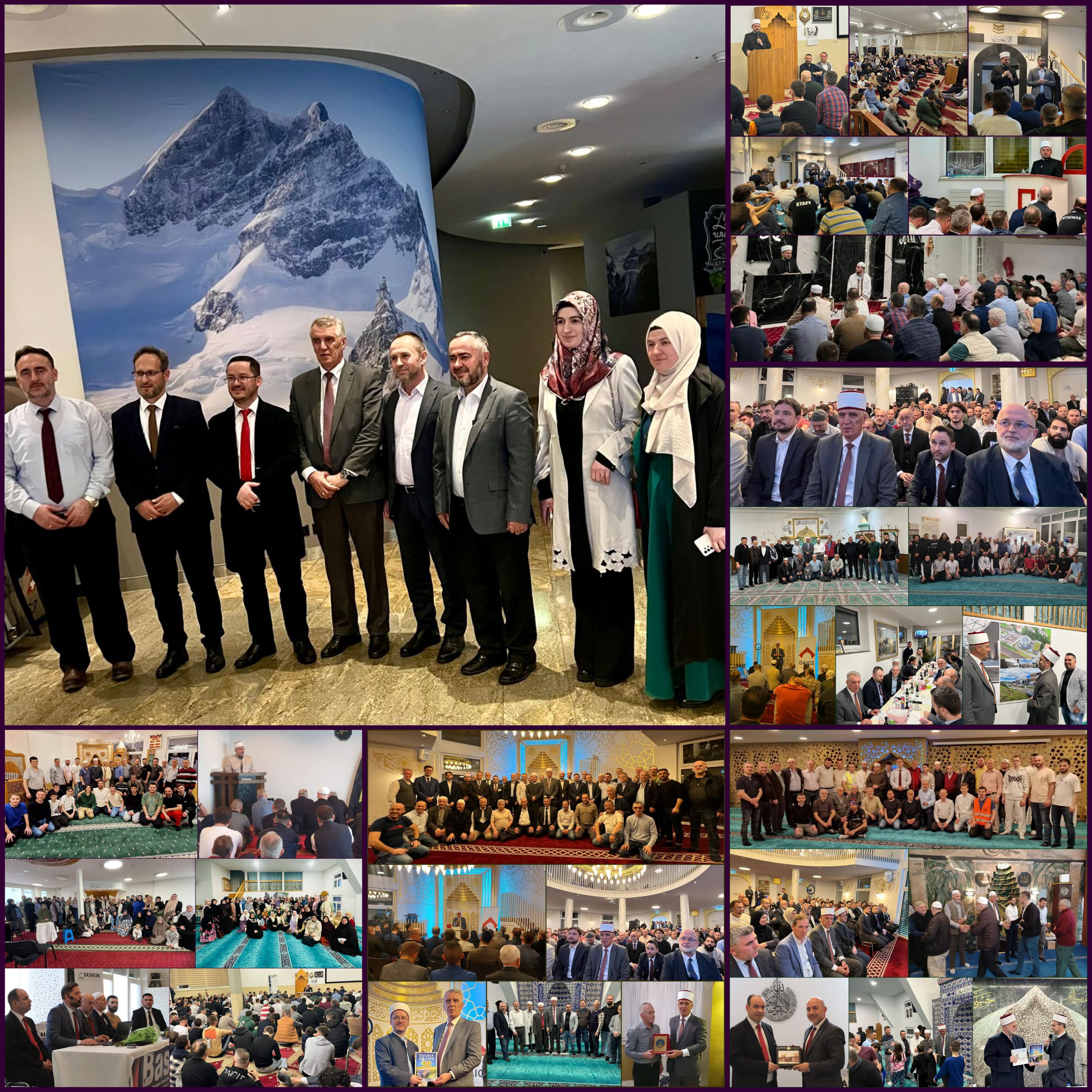 قام وفد رسمي من رئاسة المشيخة الإسلامية في دولة كوسوفا بزيارة أربعة أيام إلى سويسرا بهدف إحياء شهر رمضان في مساجد الجاليات الألبانية المسلمة